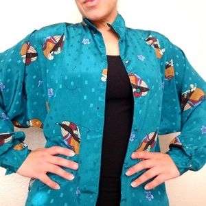 Vintage Diane Von Furstenberg Blouse size L